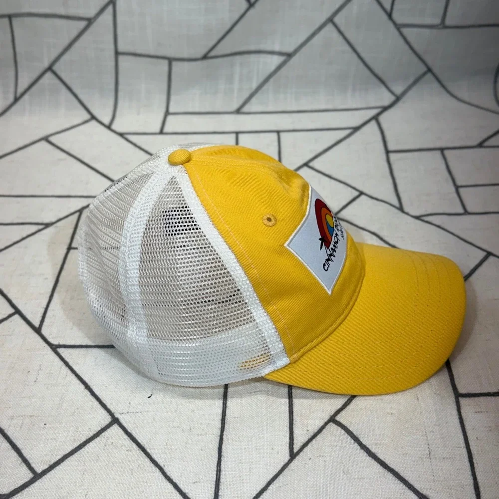 Cinnamon Rainbows Surf Company Trucker Hat Kids Yellow Mesh Snapback Patch Cap